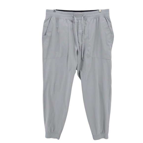 LULULEMONABC Jogger Solid Gray Athleisure Warpstreme Stretch Drawstring XXL